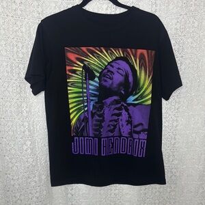 Black Graphic Jimi Hendrix T-Shirt